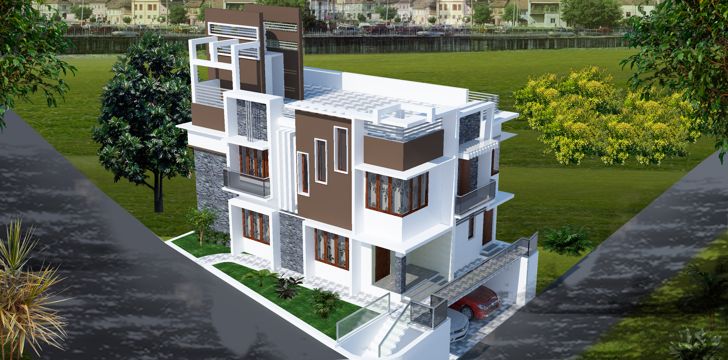 Aswathy residence — view 2